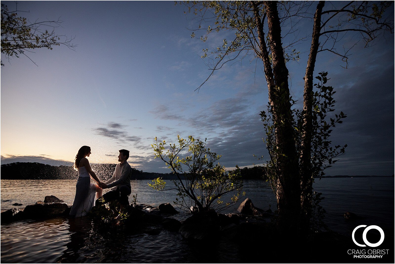 Lake Lanier Engagement Portraits Sunset Georgia_0040.jpg