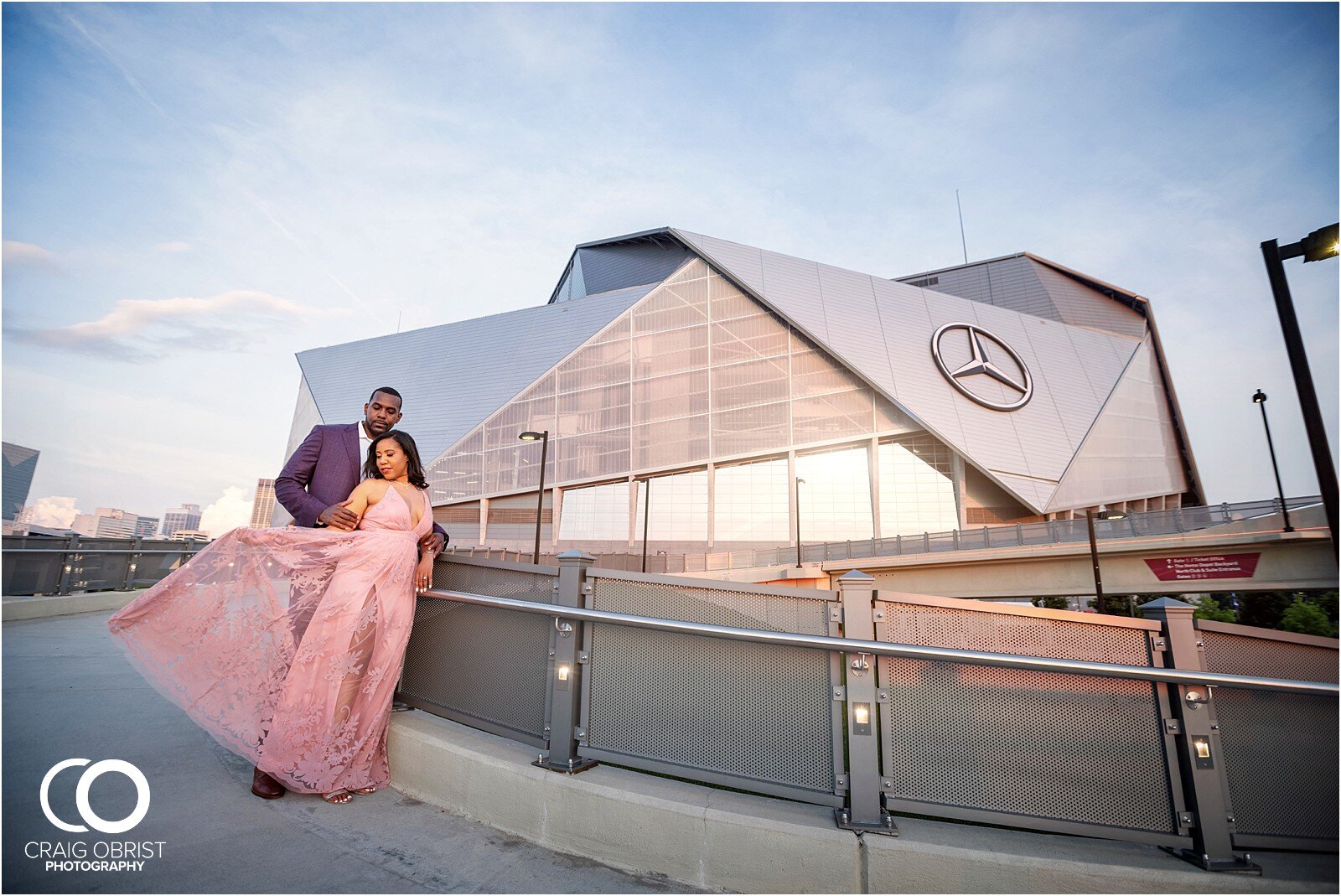 Downtown Decatur Mercedes Benz Stadium Atlanta Engagement Portraits_0027.jpg