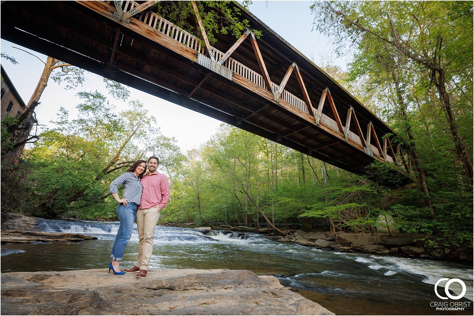 Ivy Hall Roswell Mill Engagement Portraits Waterfall_0014.jpg