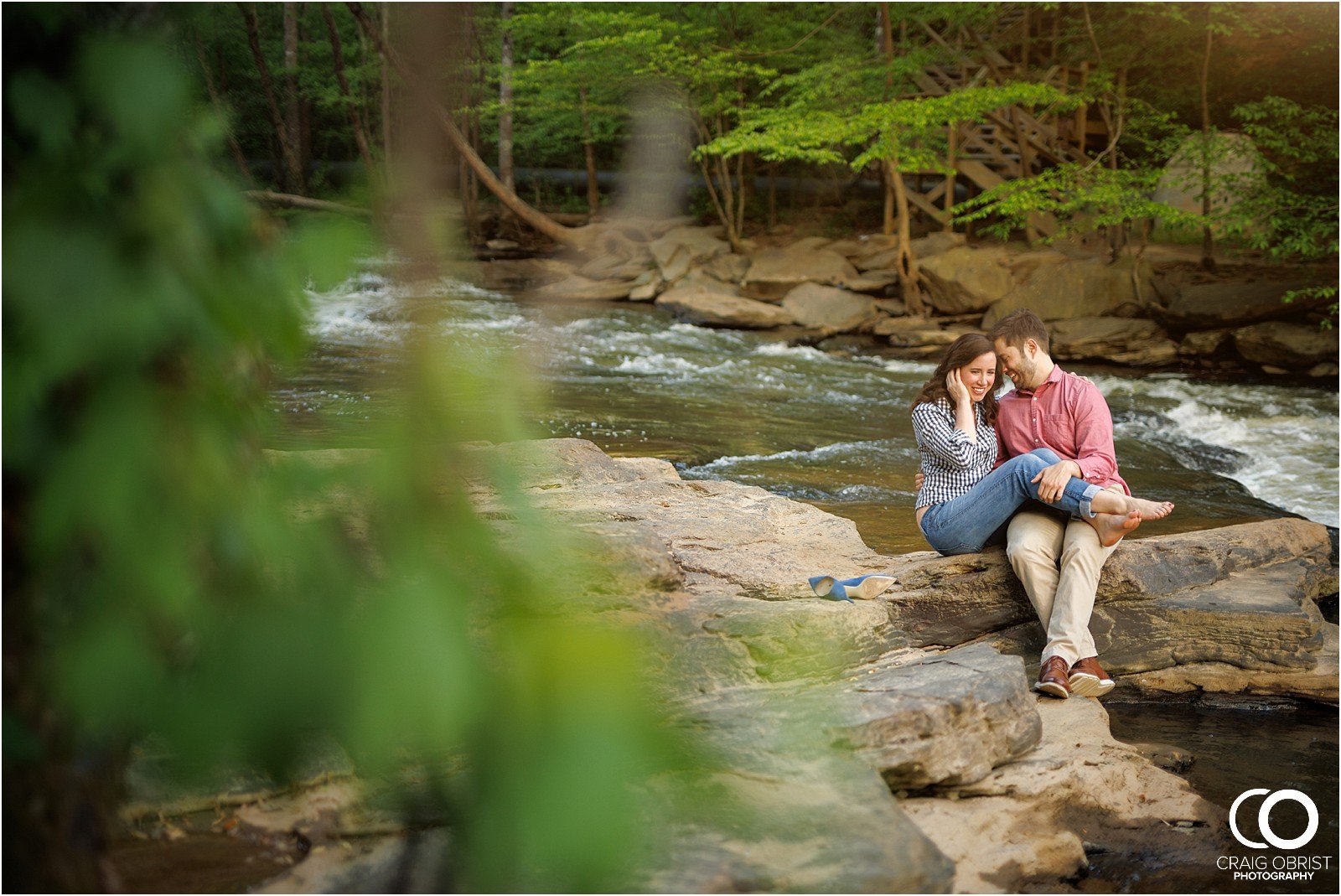 Ivy Hall Roswell Mill Engagement Portraits Waterfall_0015.jpg