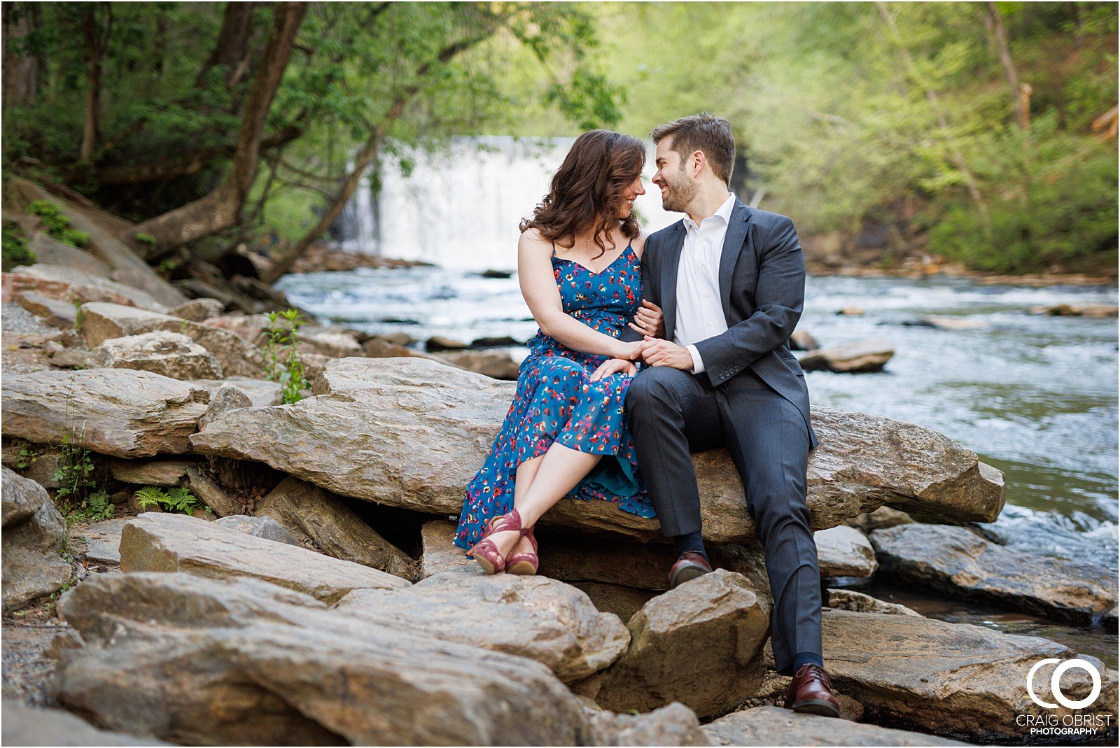 Ivy Hall Roswell Mill Engagement Portraits Waterfall_0022.jpg