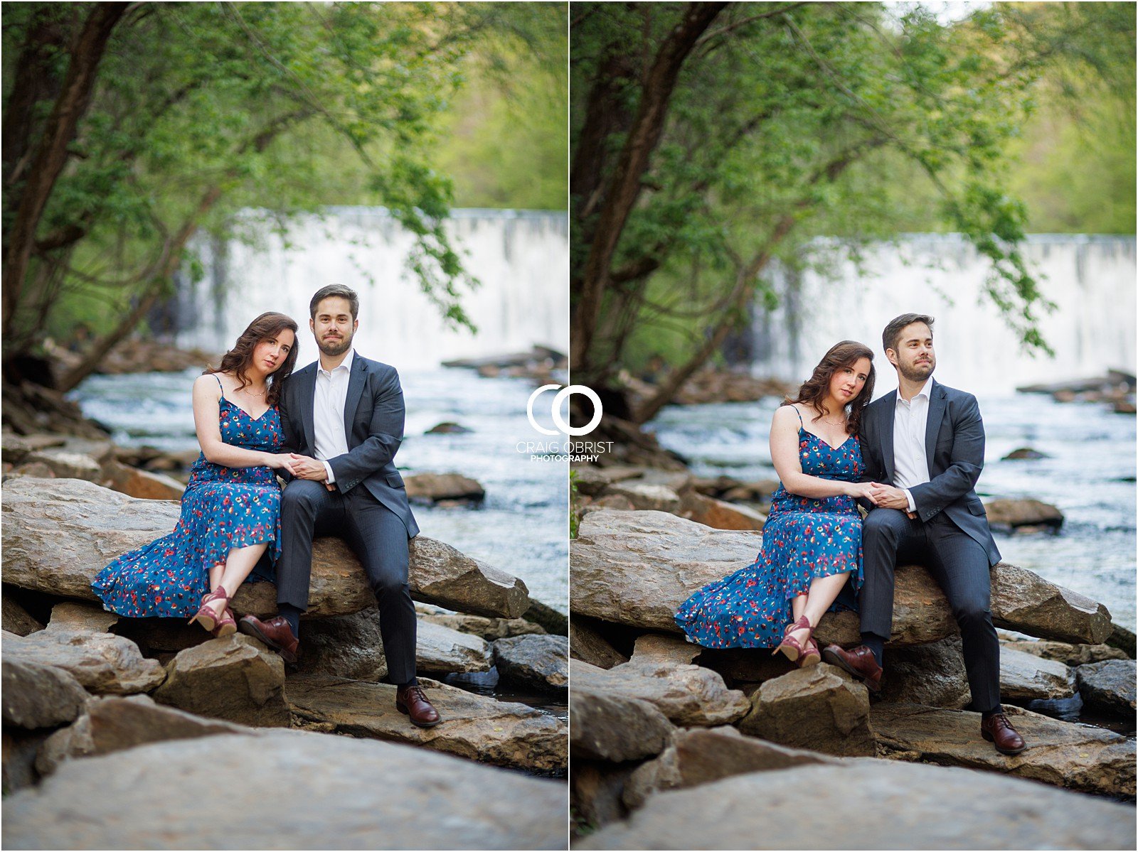 Ivy Hall Roswell Mill Engagement Portraits Waterfall_0024.jpg
