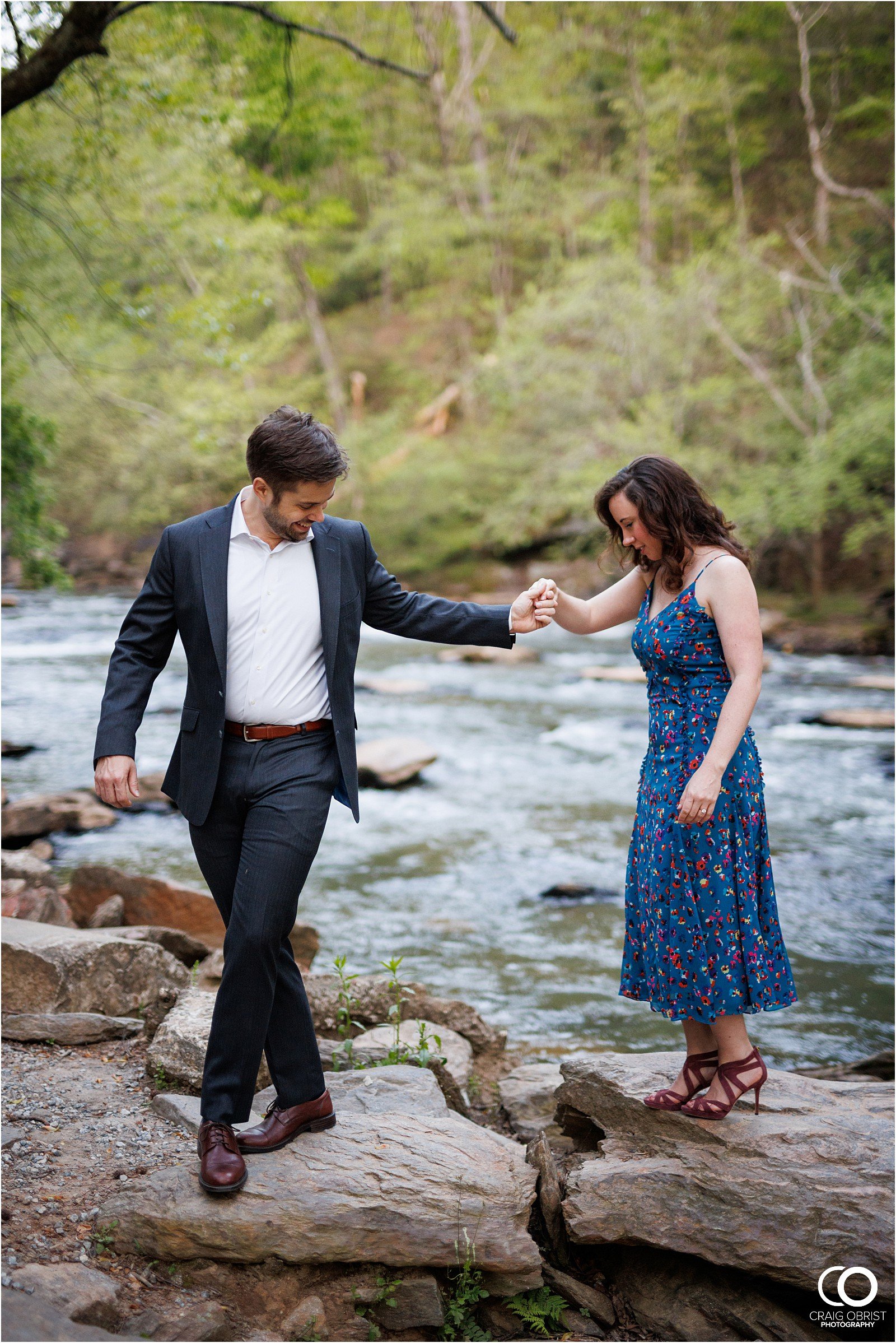 Ivy Hall Roswell Mill Engagement Portraits Waterfall_0029.jpg