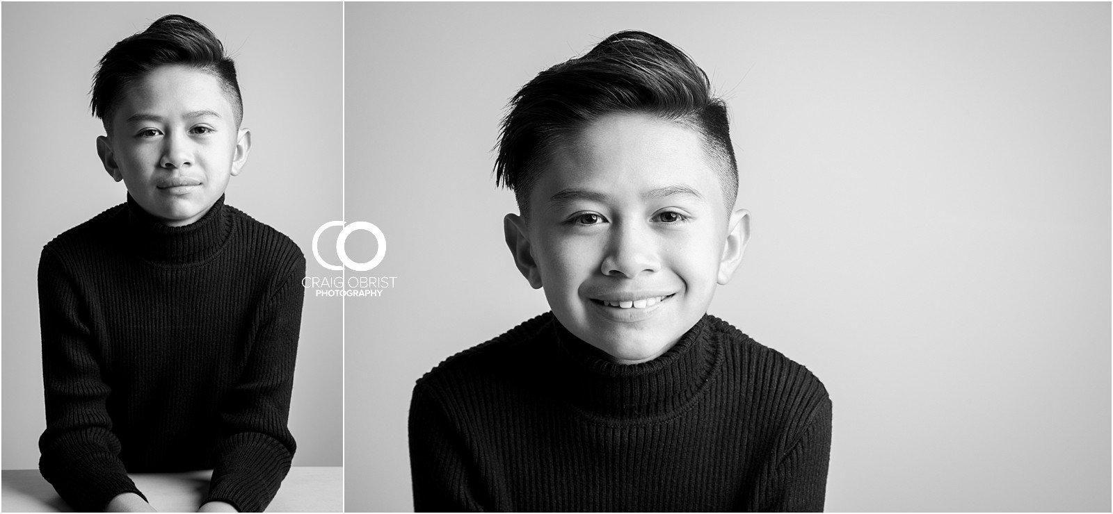 Studio Black and white bw portraits family kids models_0008.jpg