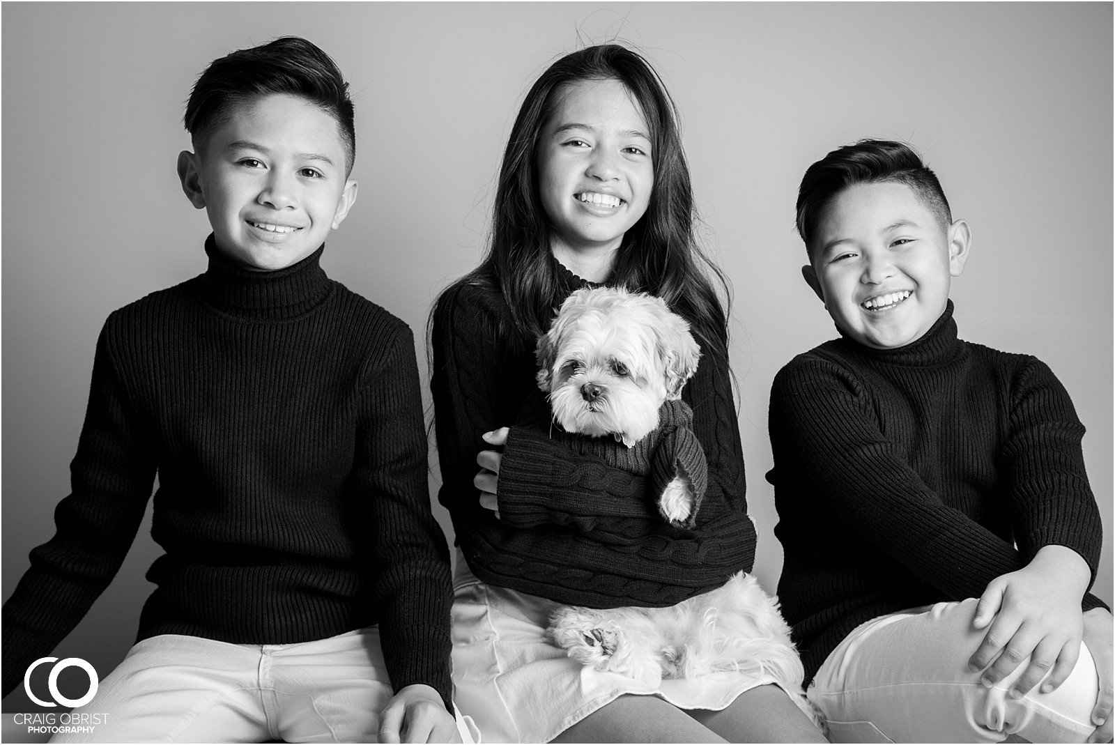 Studio Black and white bw portraits family kids models_0026.jpg