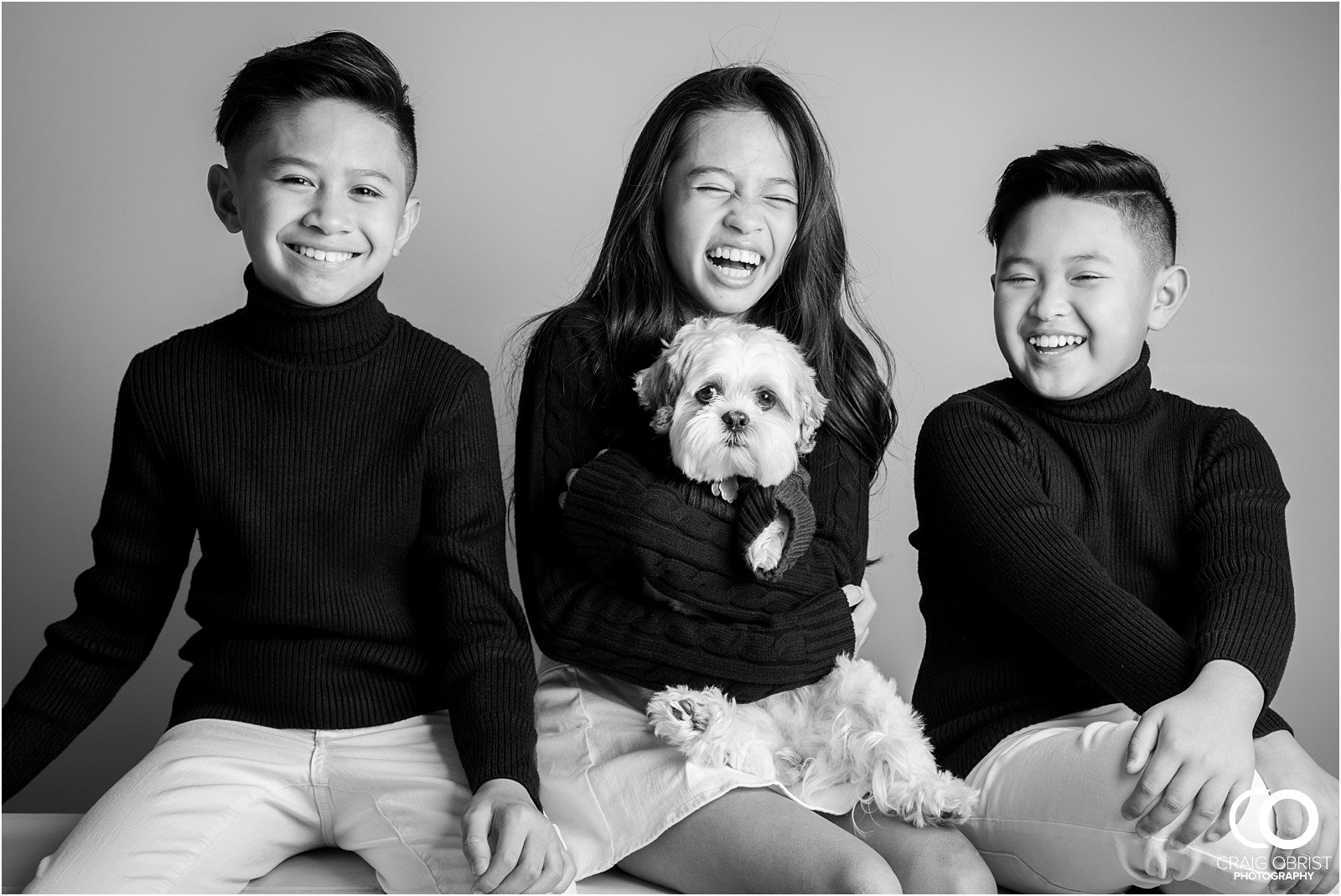 Studio Black and white bw portraits family kids models_0027.jpg