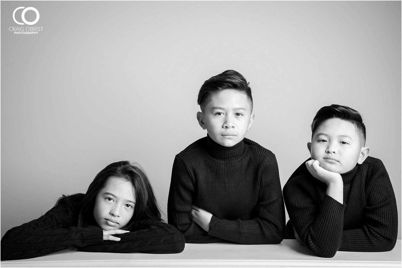 Studio Black and white bw portraits family kids models_0030.jpg
