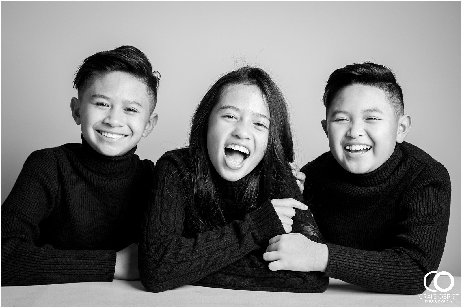 Studio Black and white bw portraits family kids models_0035.jpg