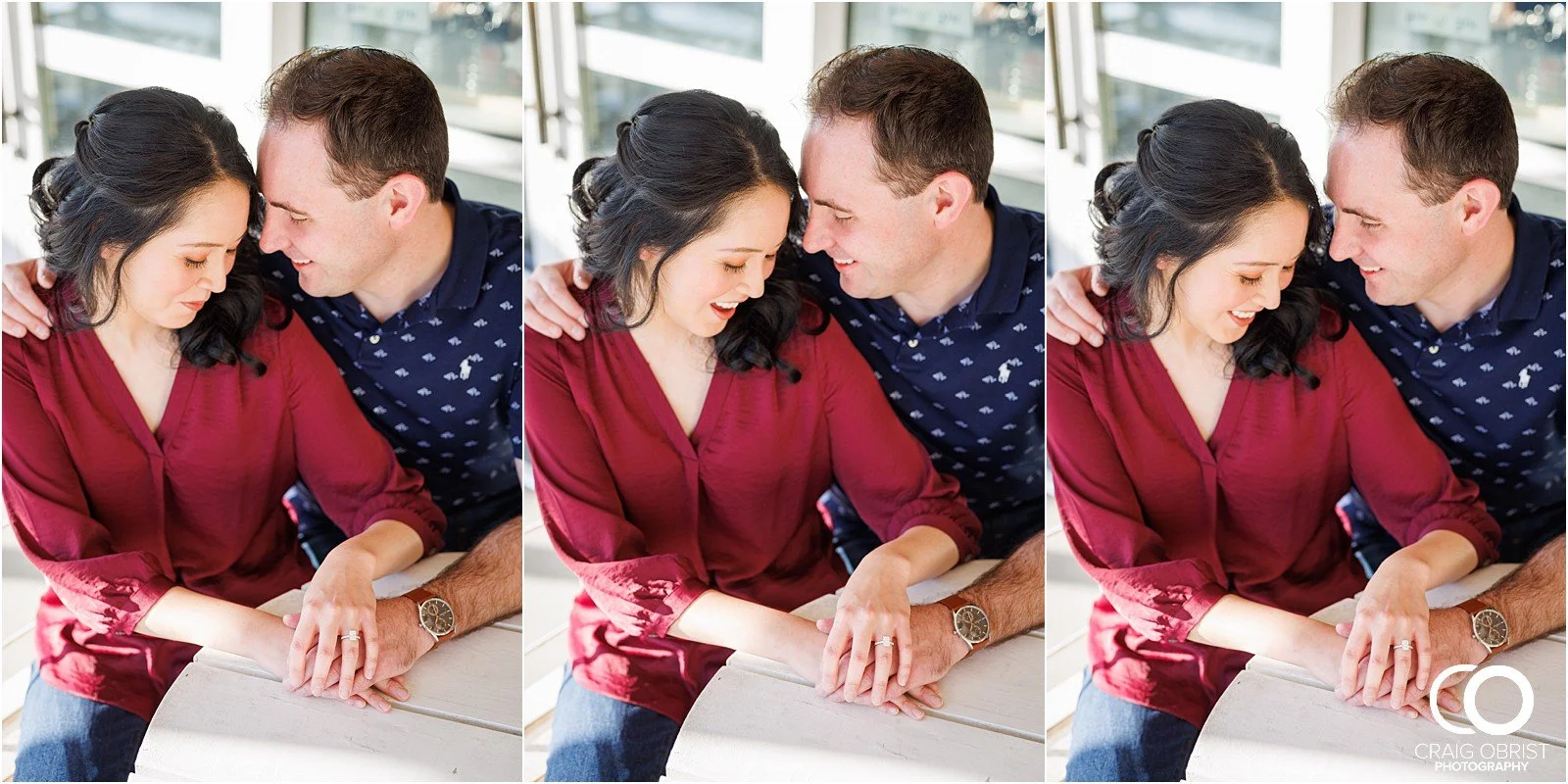 Ponce City Market Atlanta Beltline Skyline Jackson Street Bridge Engagement Portraits_0004.jpg