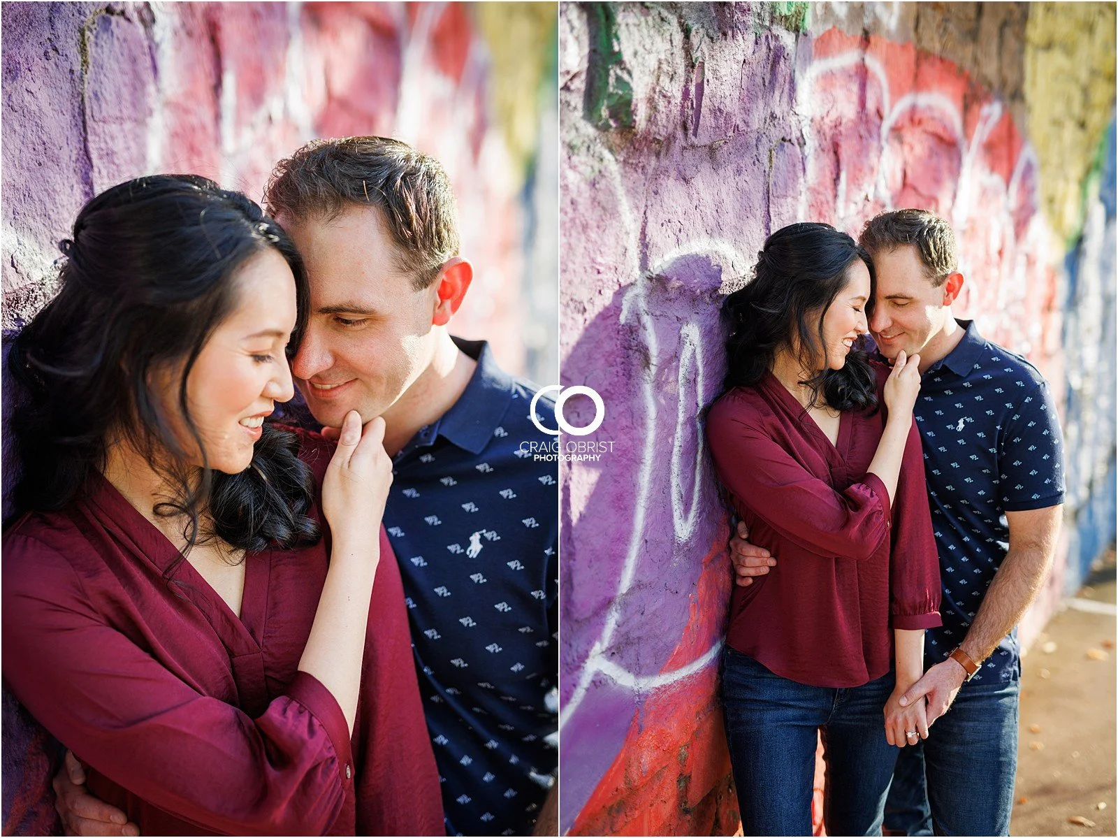 Ponce City Market Atlanta Beltline Skyline Jackson Street Bridge Engagement Portraits_0014.jpg