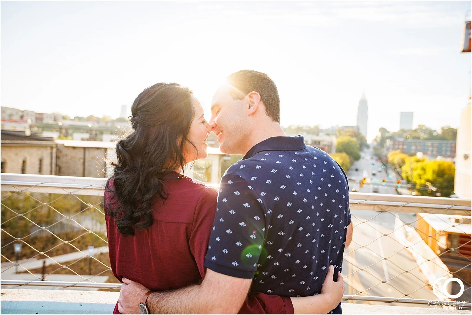 Ponce City Market Atlanta Beltline Skyline Jackson Street Bridge Engagement Portraits_0019.jpg