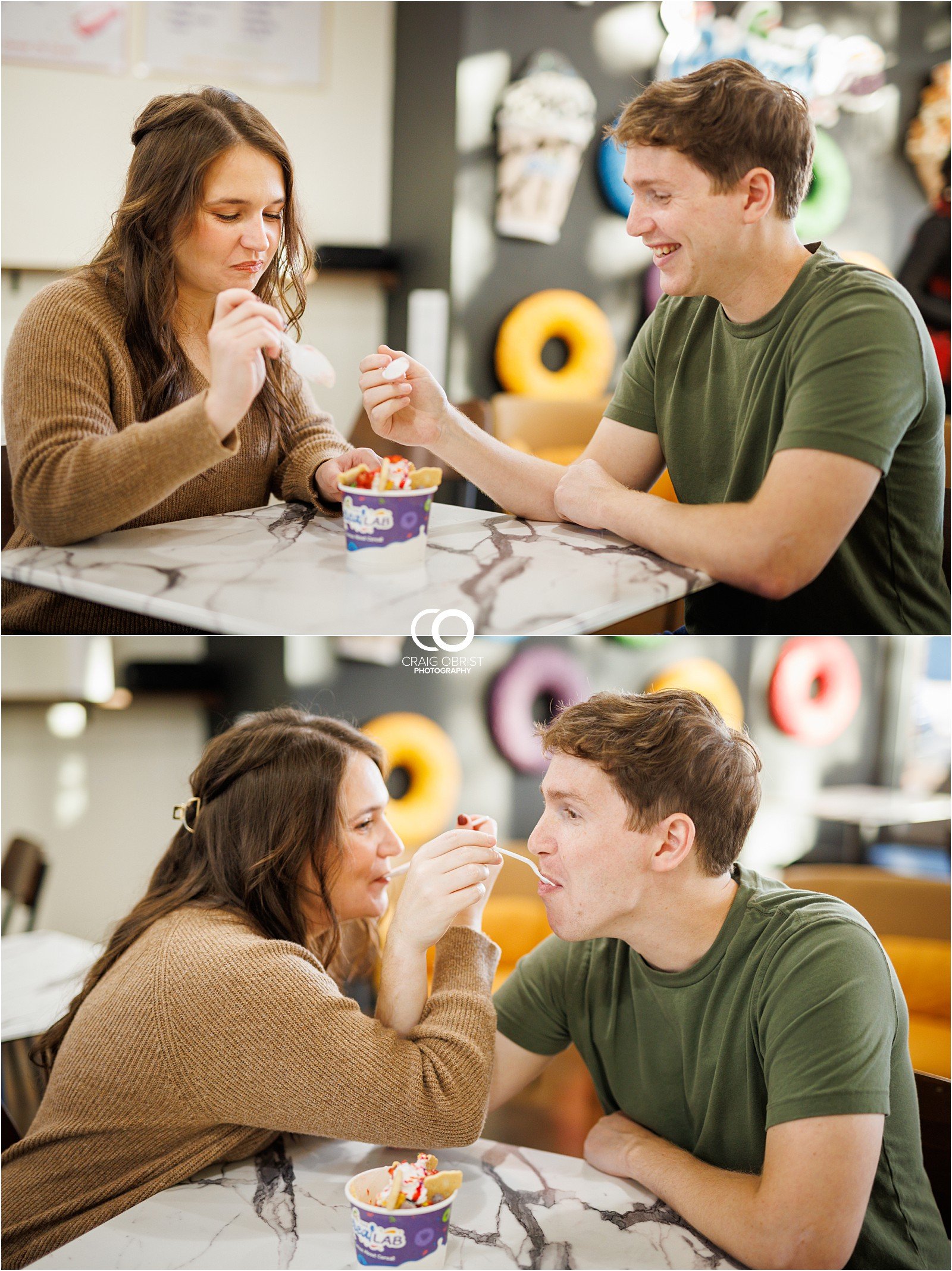 Downtown Decateur Stone Mountain Cereal Ice Cream Engagement Portraits_0017.jpg