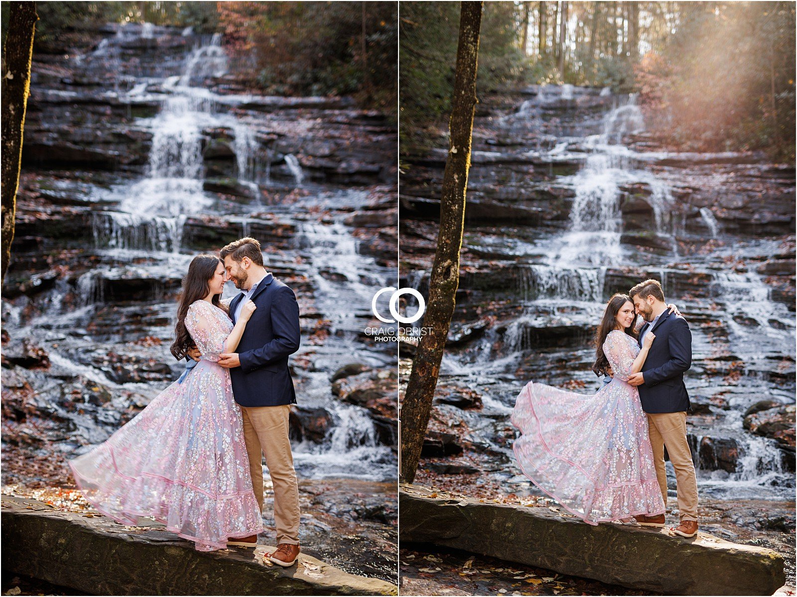 Waterfall FairyTale Engagement Portraits North Georgia Minnihaha_0002.jpg