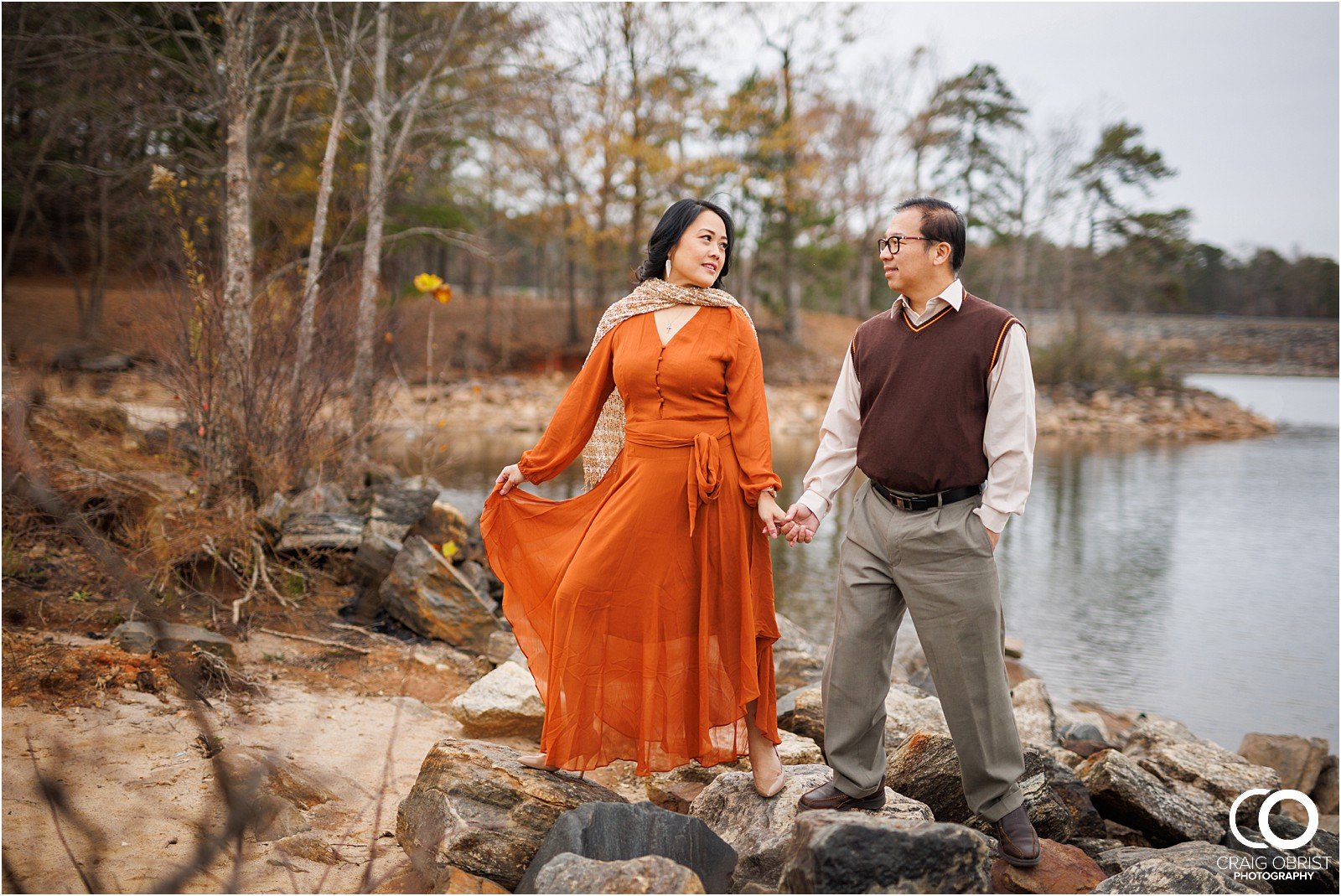 Lake Lanier Buford Georgia Nature Anniversary Engagement Portraits_0008.jpg