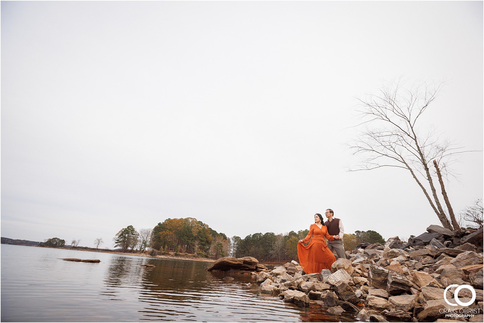 Lake Lanier Buford Georgia Nature Anniversary Engagement Portraits_0019.jpg