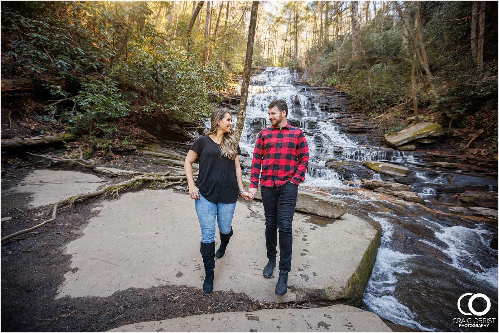 minihaha water Fall engagement Portraits river georgia_0011.jpg