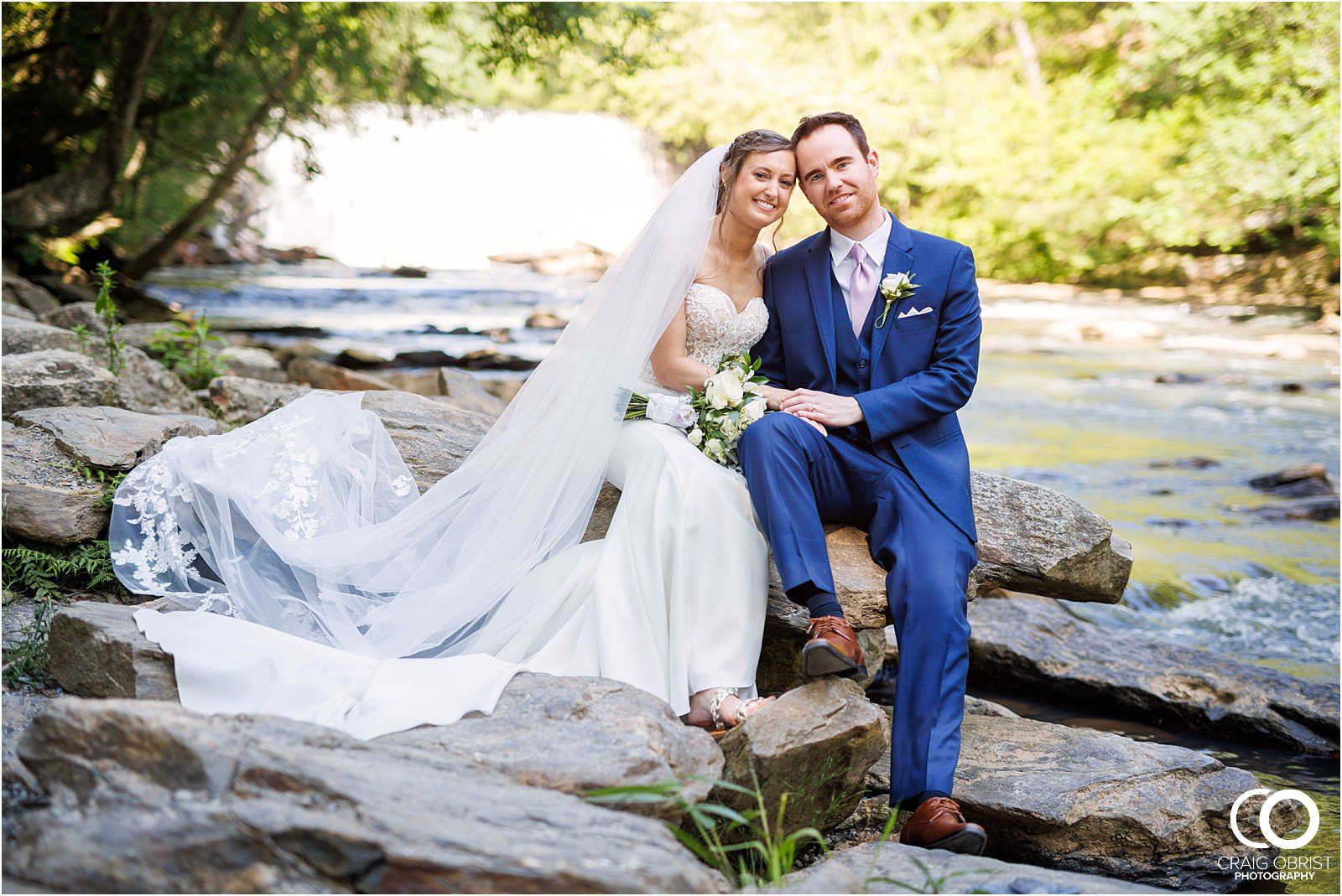 Ivy Hall Roswell Mill River Wedding Portraits Bridge waterfall_0061.jpg