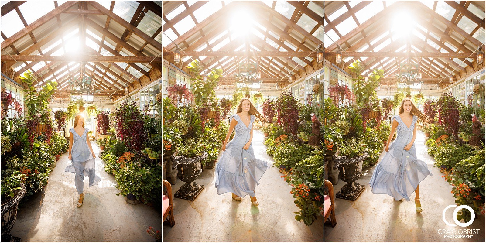 West Milford Farm Senior Portraits Greenhouse Flowers Sunset Swing_0051.jpg