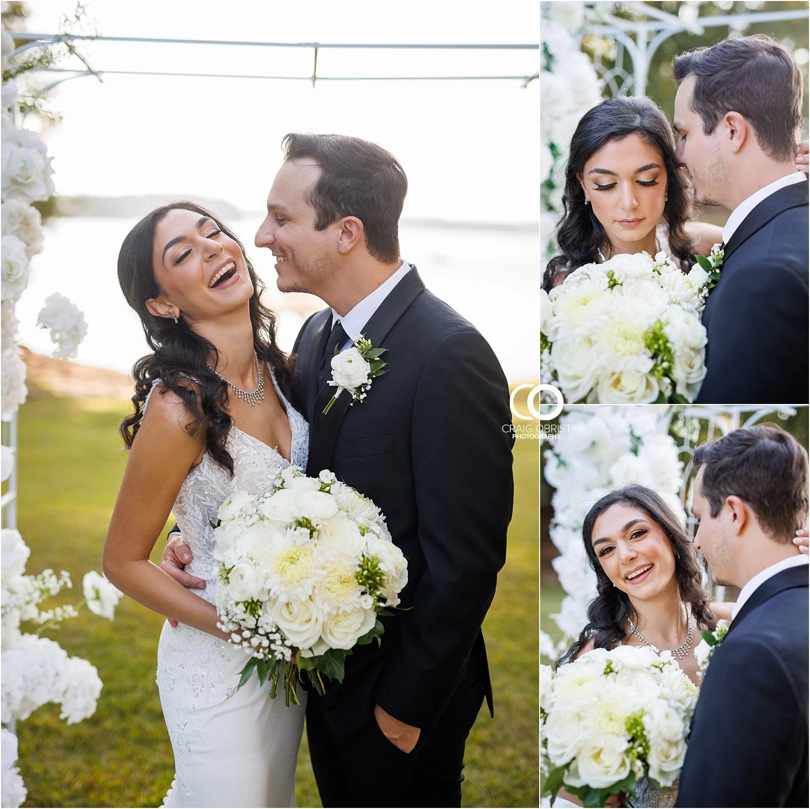 Lake Lanier Sunset Wedding At home dock 15.jpg