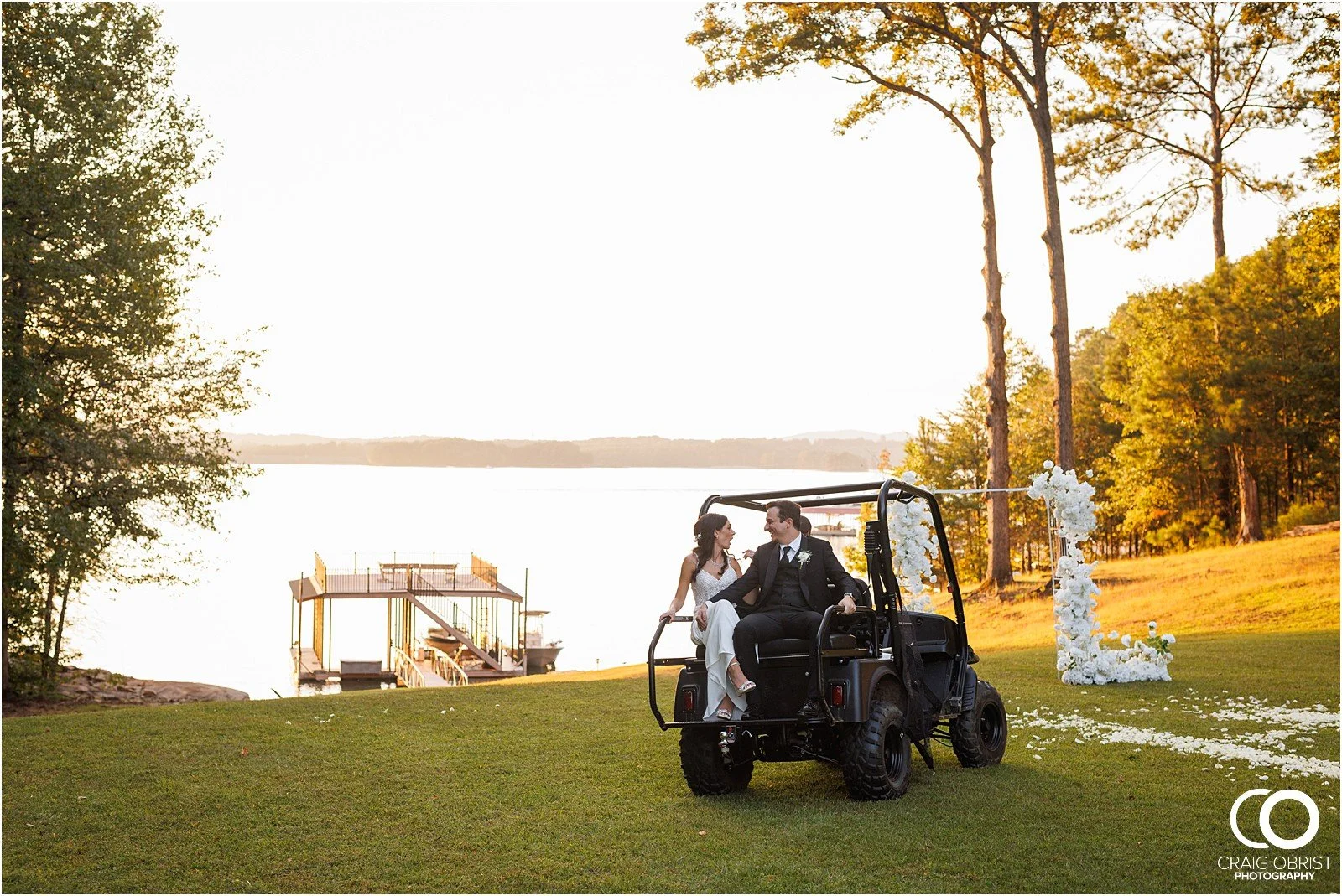 Lake Lanier Sunset Wedding At home dock 29.jpg