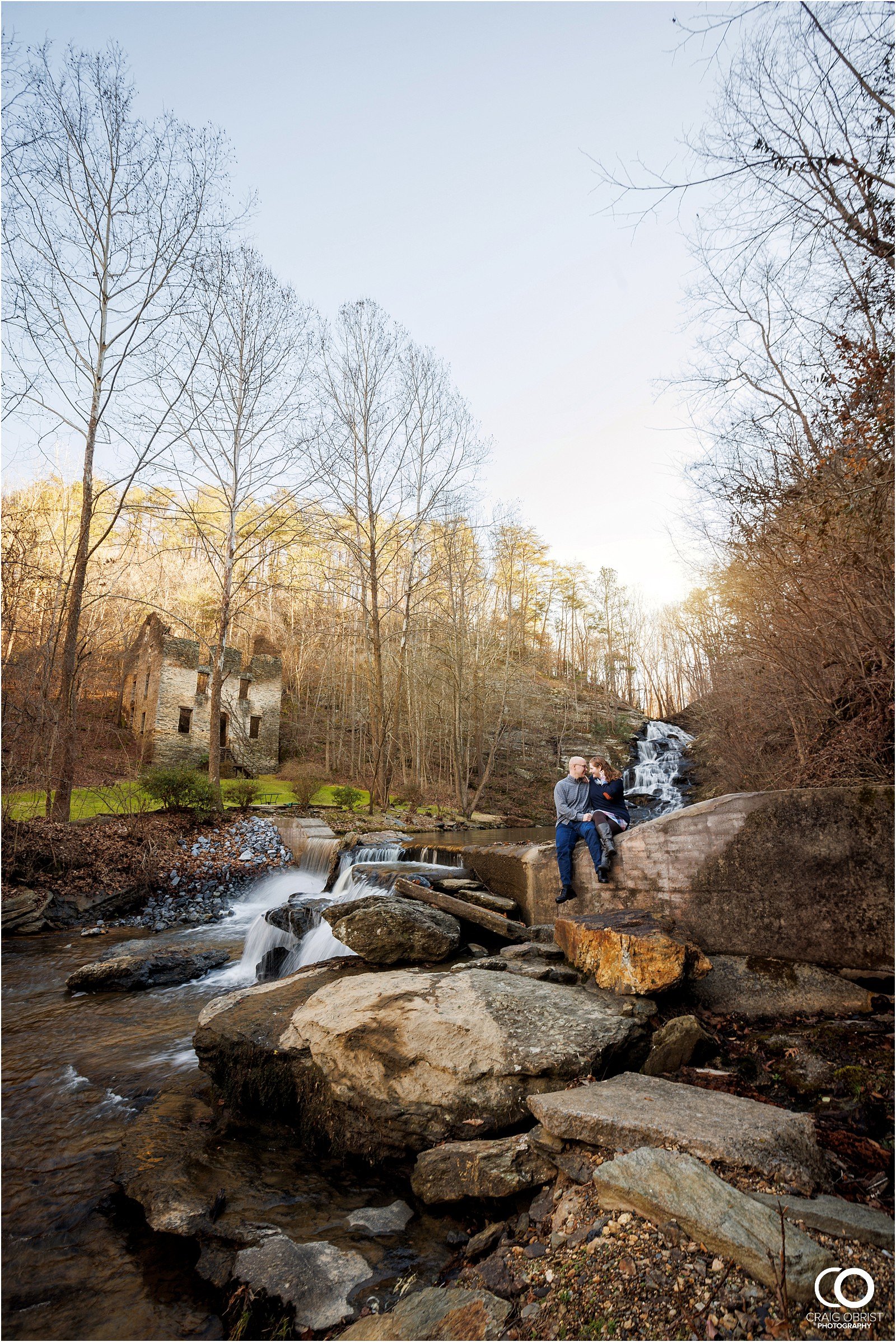 Hightower Falls Waterfall Ruins Engagement Portraits_0008.jpg