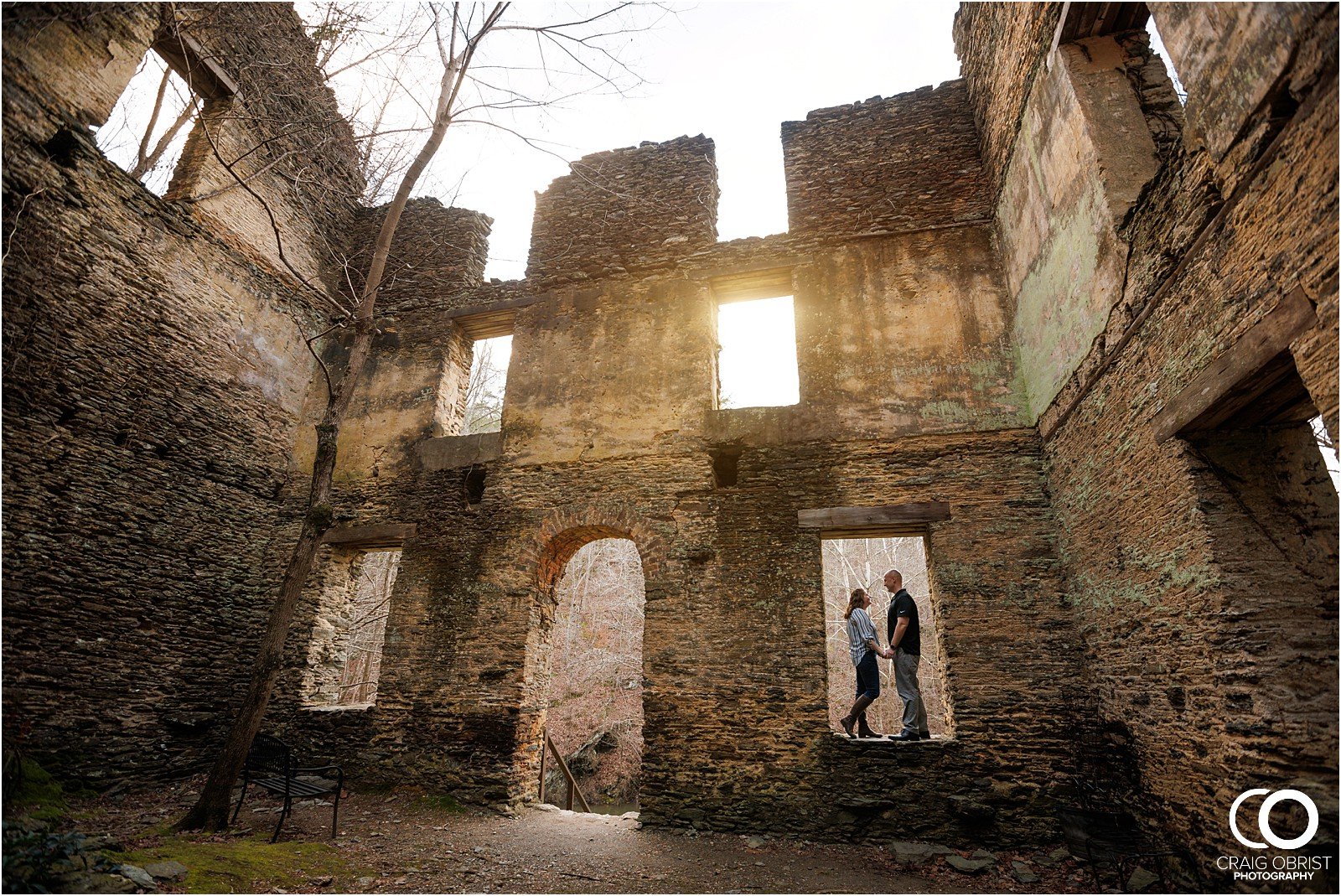 Hightower Falls Waterfall Ruins Engagement Portraits_0023.jpg