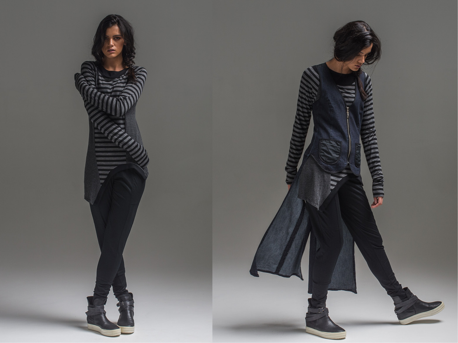 L: Coco top + Nellie pant R: Coco top, Nellie pant + Carrie tails