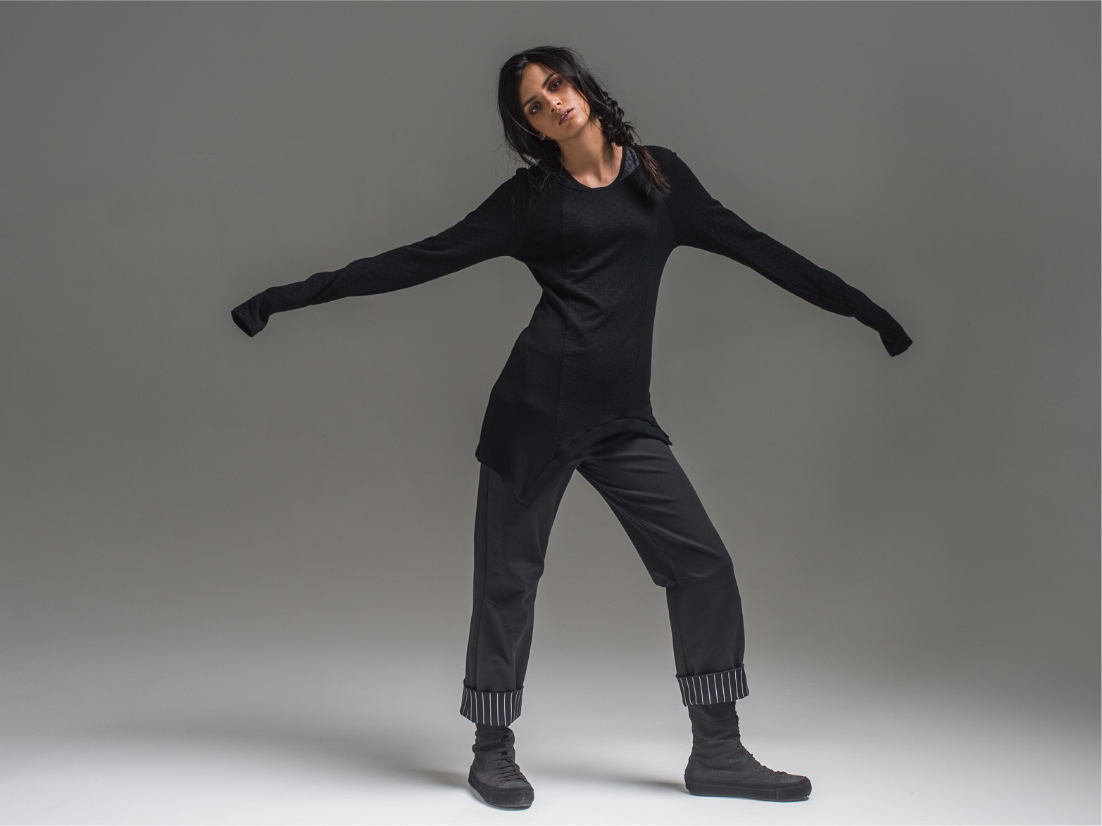 Obsidian top, Wool Coco top + Meryl pant
