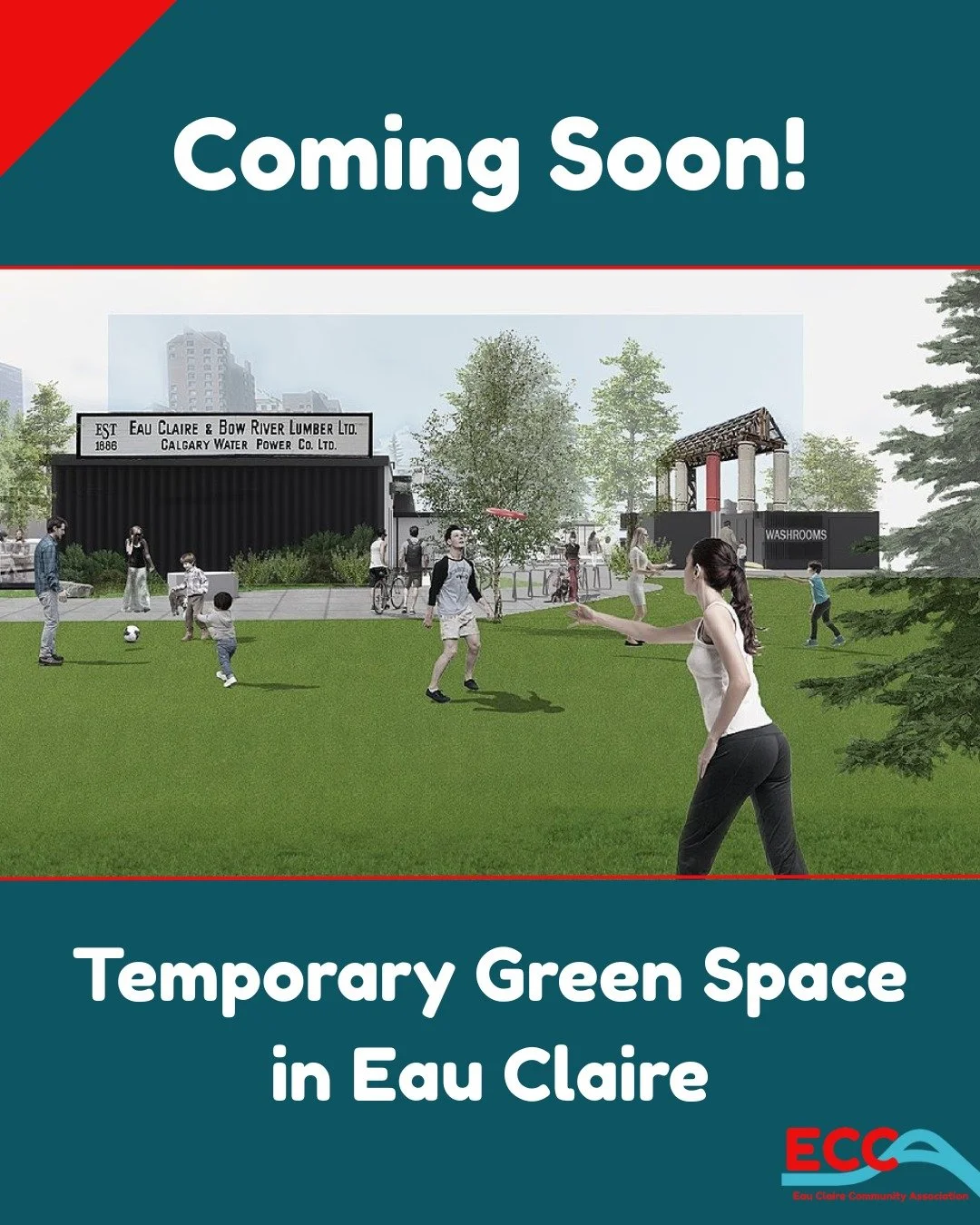 A new green space is coming to Eau Claire in spring 2026! 🌿

We&rsquo;re excited to share that construction begins October 20 on a temporary green space next to Eau Claire Plaza. ECCA worked with The City to transform what would have been a gravel p