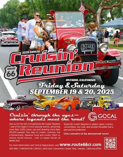 Route 66 Cruisin' Reunion | September 18-19, 2026