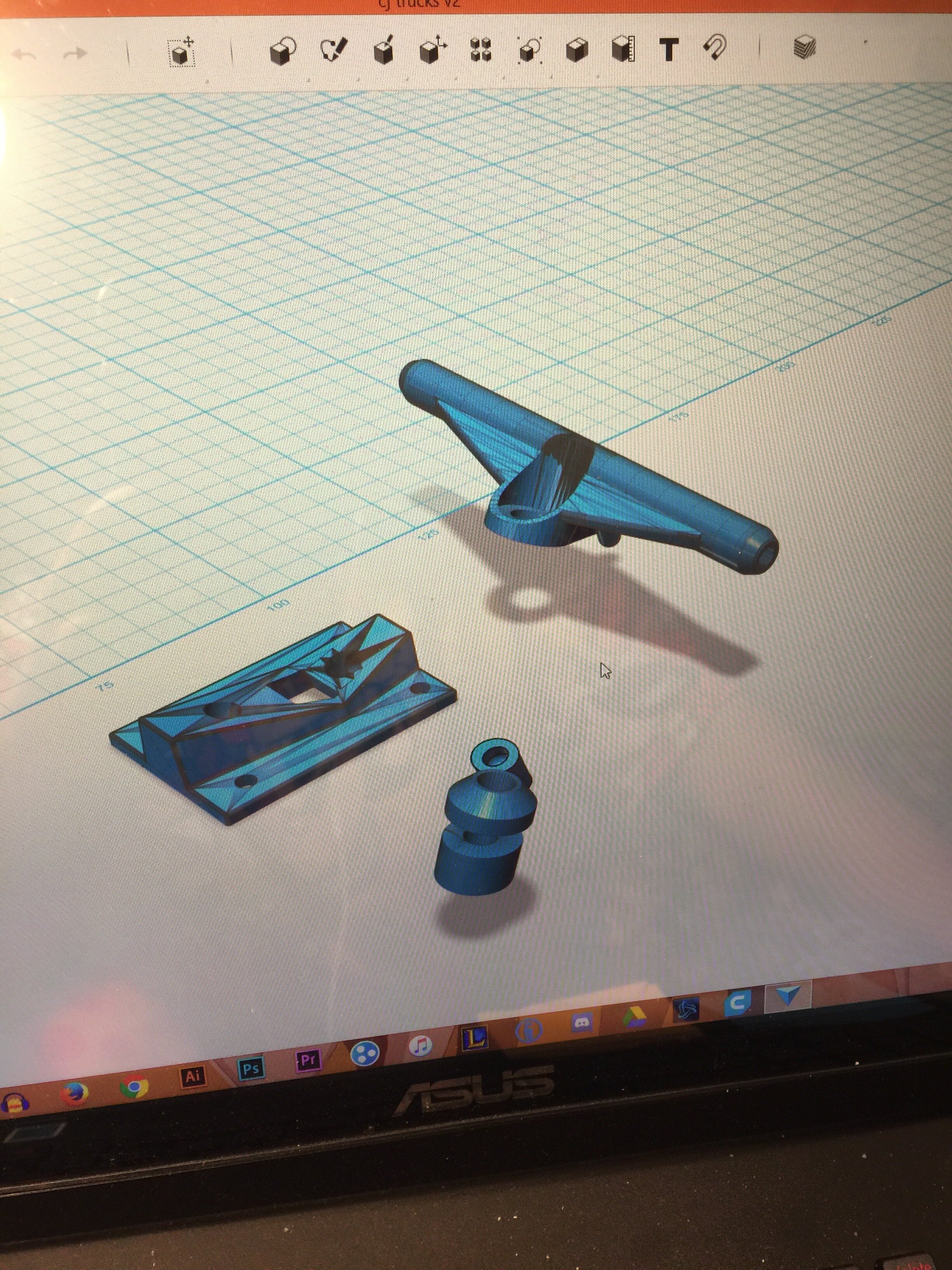 1/3rd Scale Skateboard trucks