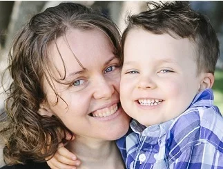 Dr Julie Day, Chiropractor, with son, Caleb