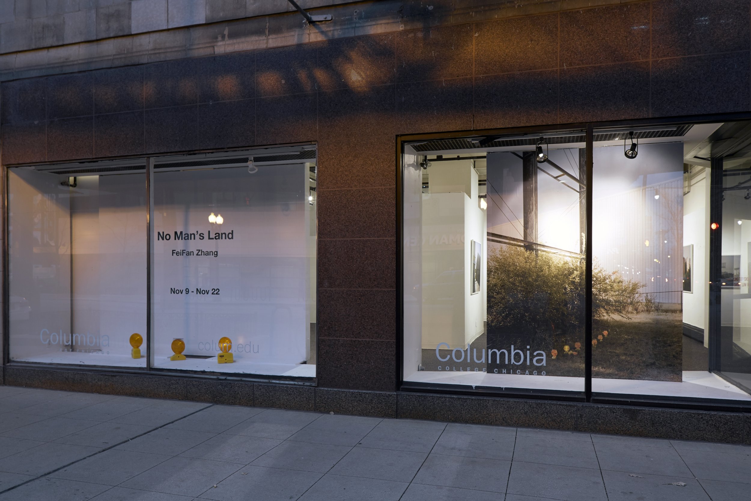 Window Installation/Street View, No Man's Land, C33 Gallery, Chicago, IL