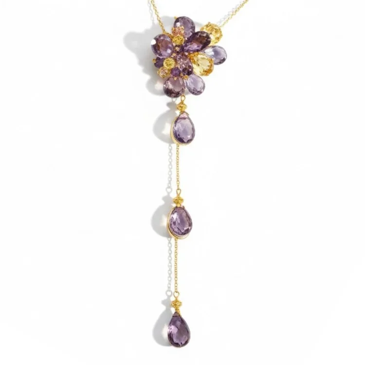 Amethyst necklace, by Andrea Li