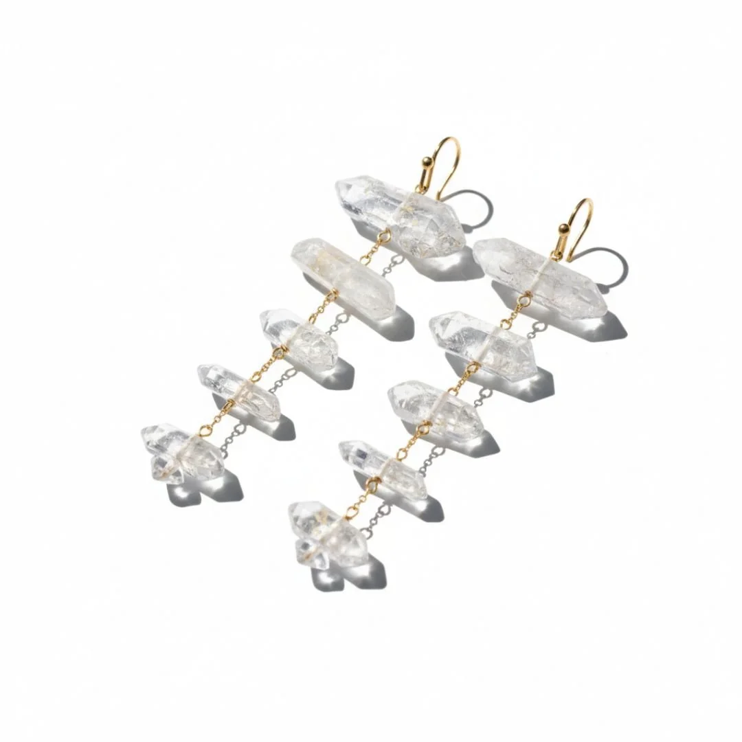 CRYSTAL ECHO EARRING