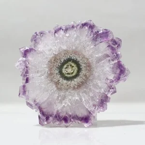 Amethyst stalactite slice