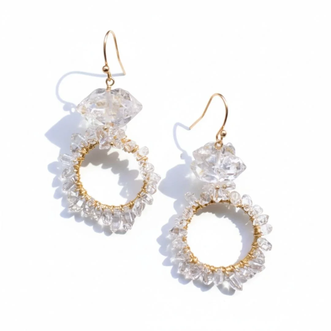 Herkimer Diamond Earrings