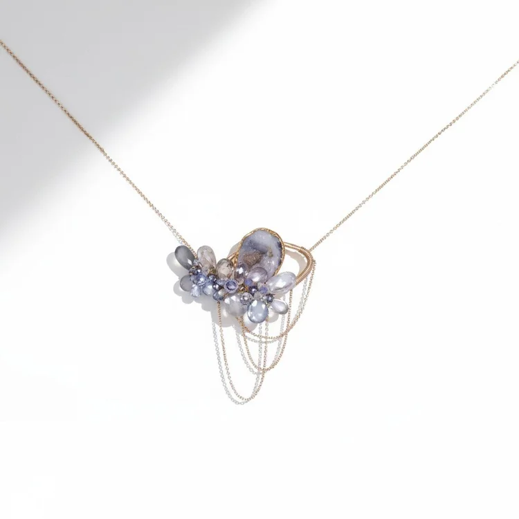 Peleus Galaxy Gemstone Necklace, by Andrea Li
