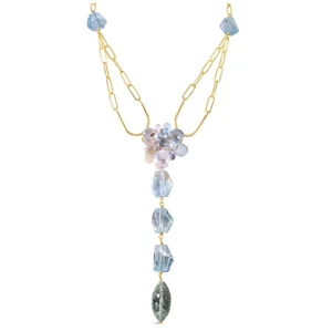 Pendant Pastel Gemstone Drop Necklace, by Andrea Li