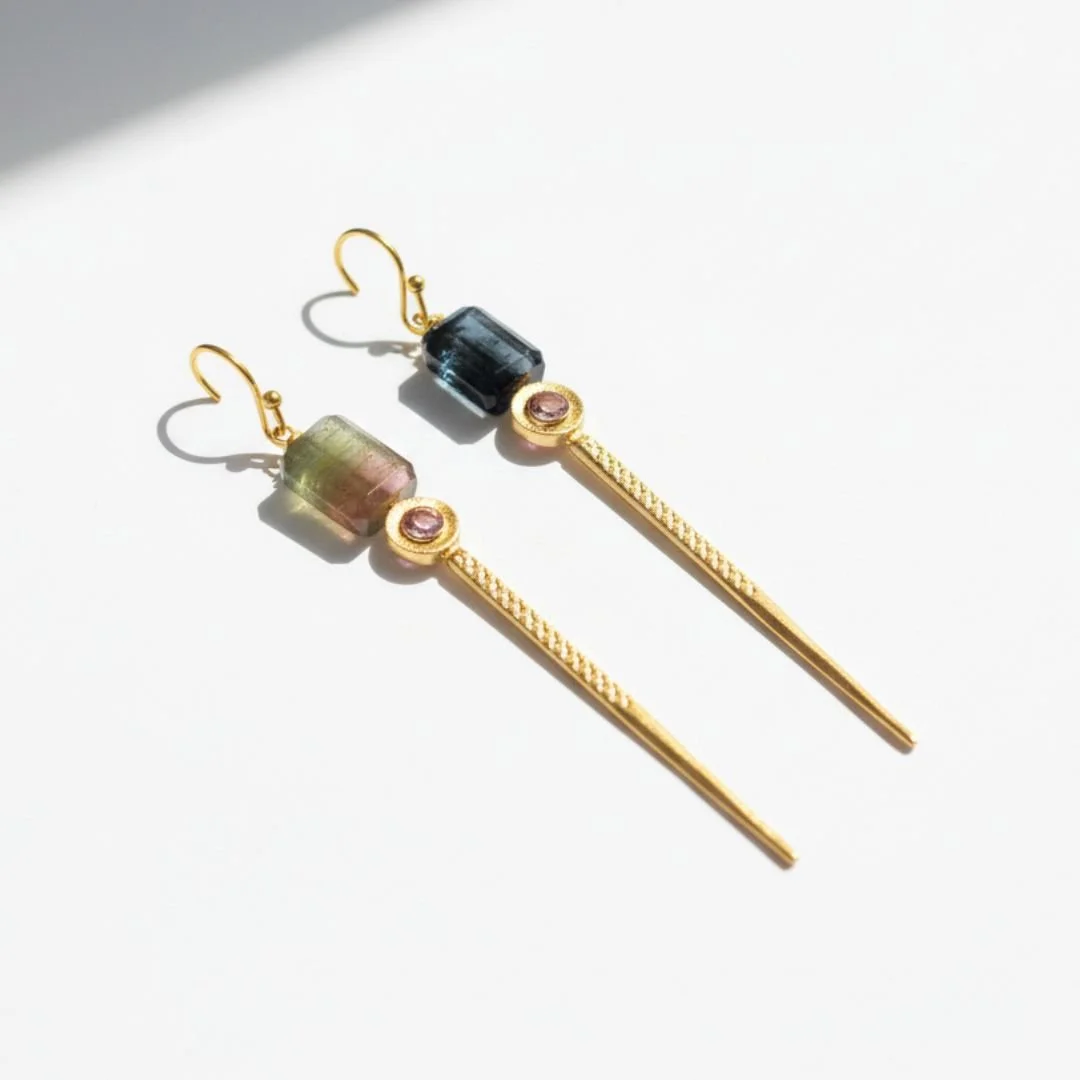 Tourmaline earrings