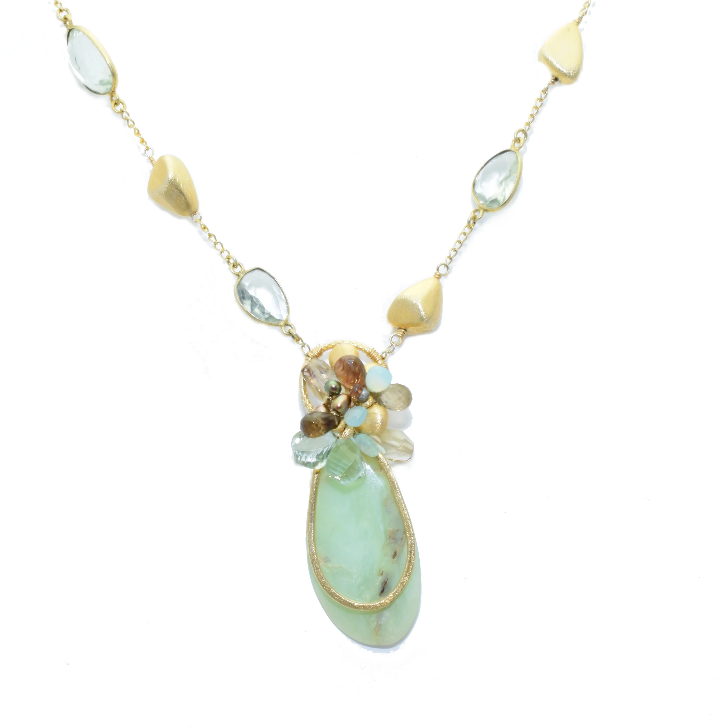 PERUVIAN OPAL GEMSTONE OASIS ALPHA PENDANT