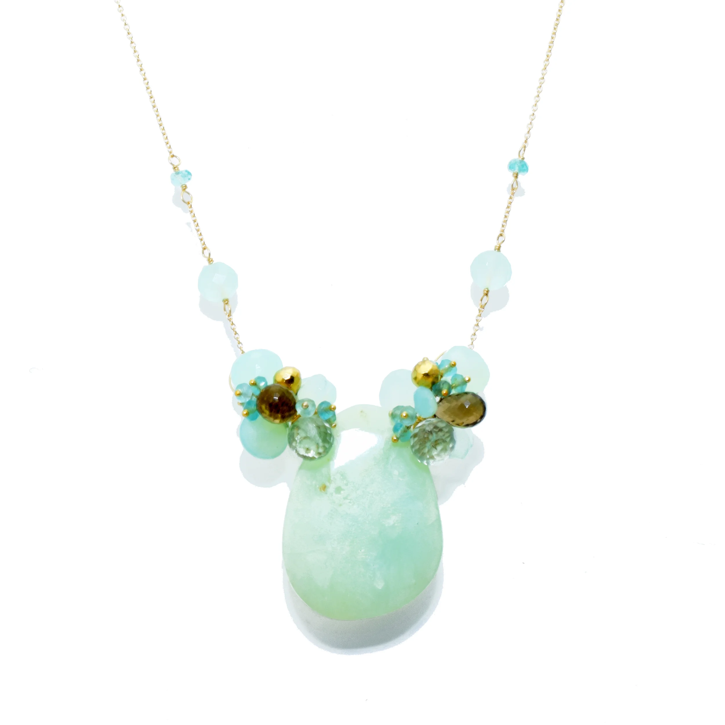 PERUVIAN OPAL GEMSTONE VENTURA BLVD NECKLACE