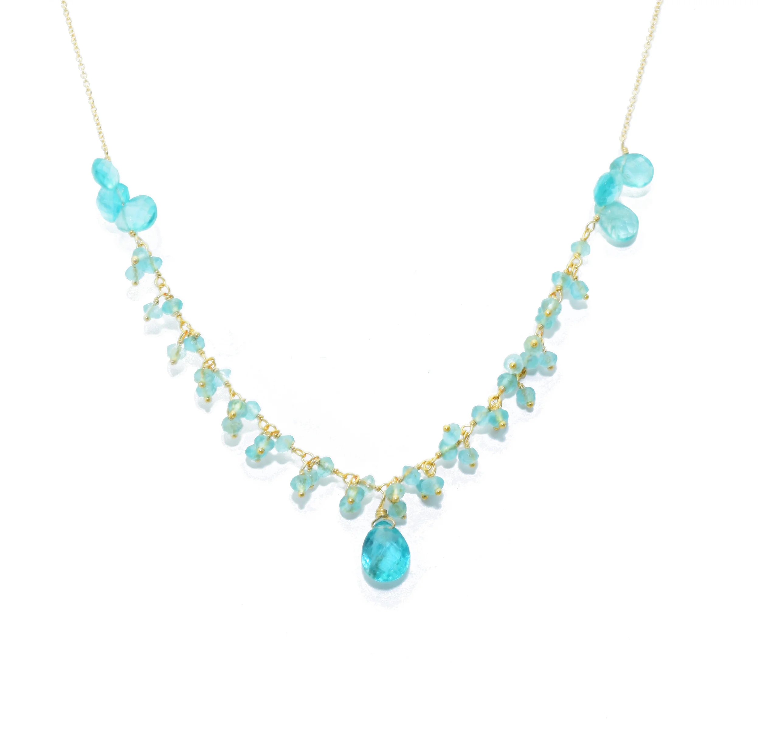 APATITE GEMSTONE PACIFIC RIM NECKLACE