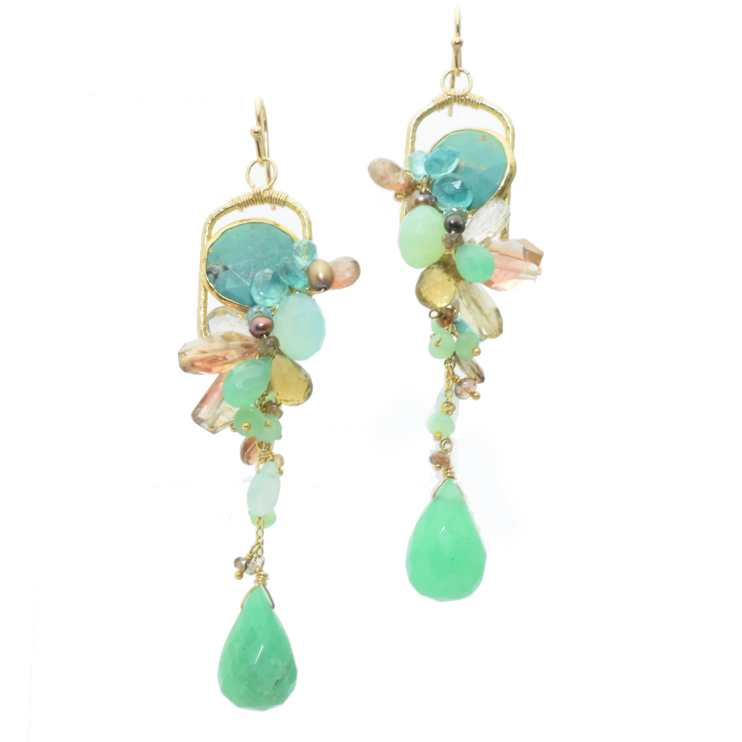 GEMSTONE ABBOT KINNEY EARRING