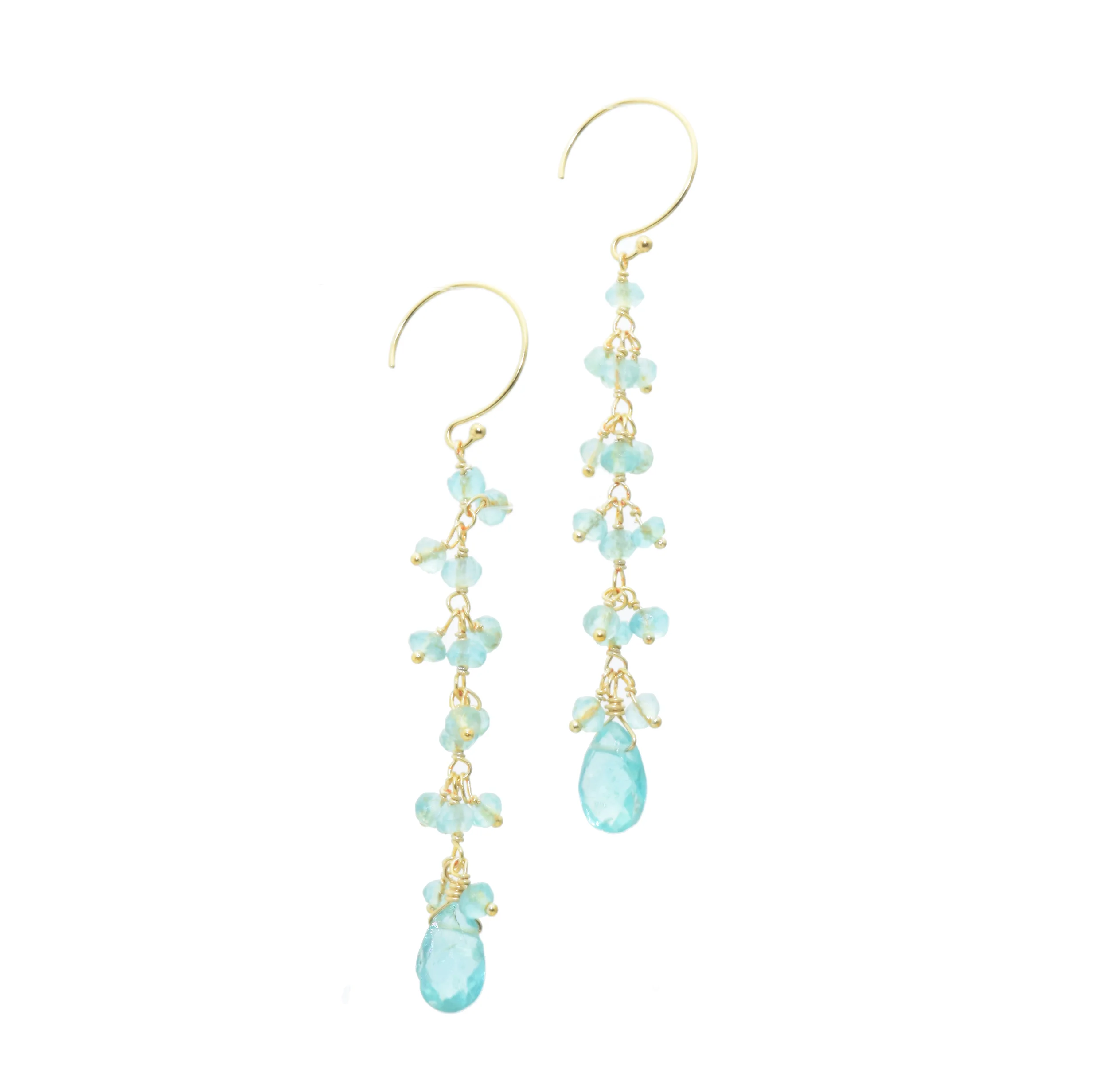 APATITE GEMSTONE EARRING