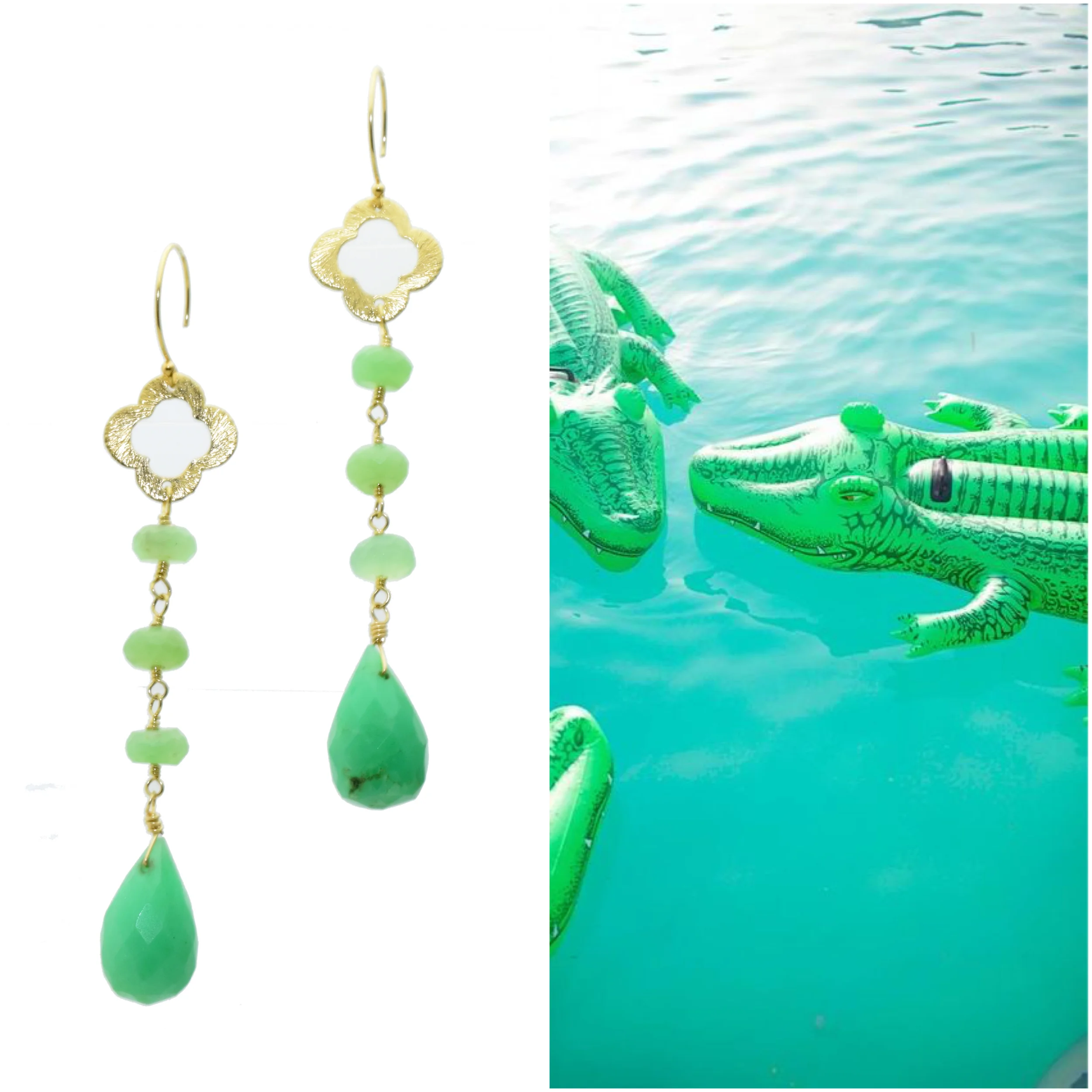 Chrysoprase Earrings