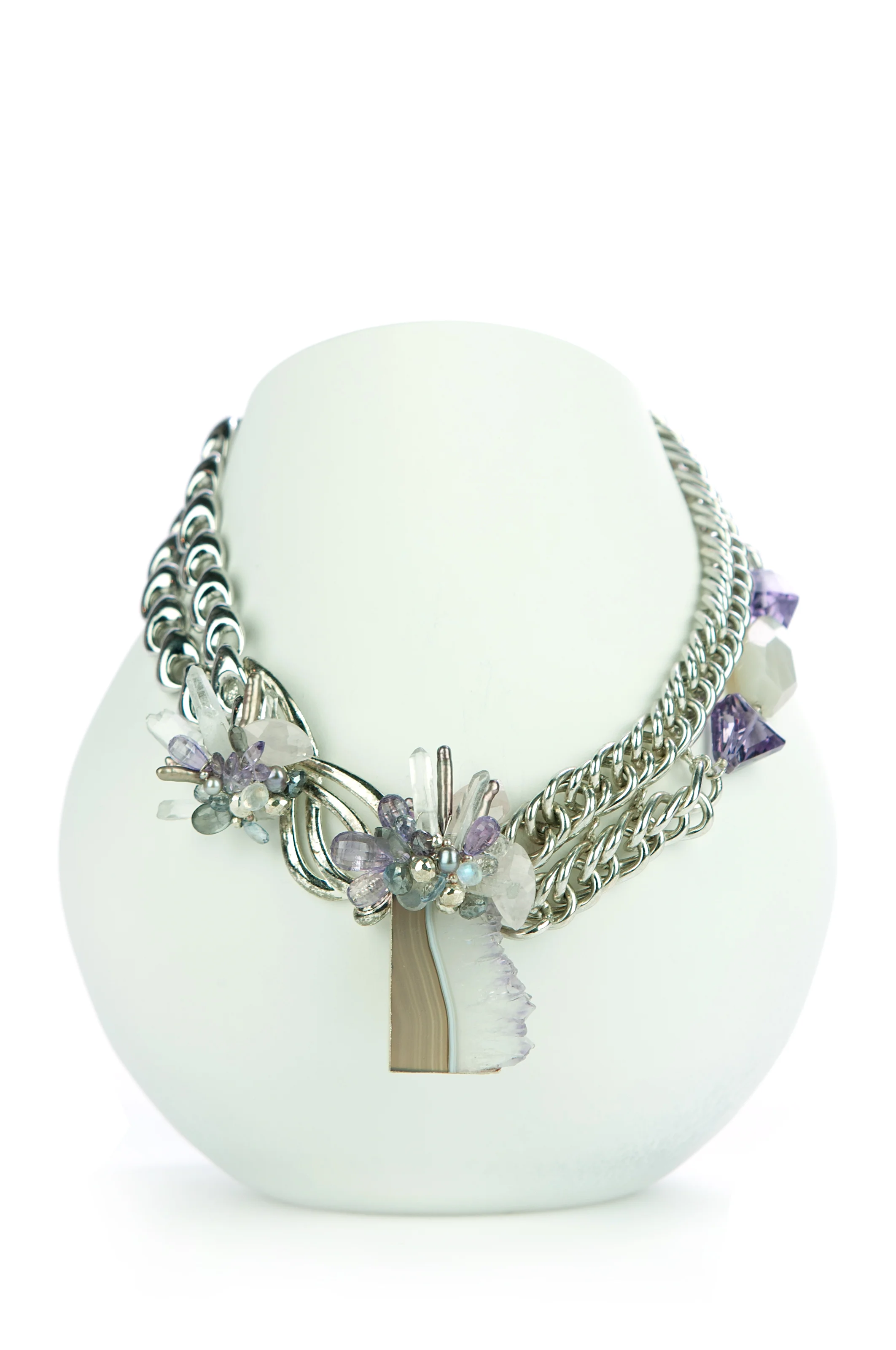 Lavender Gemstone Necklace