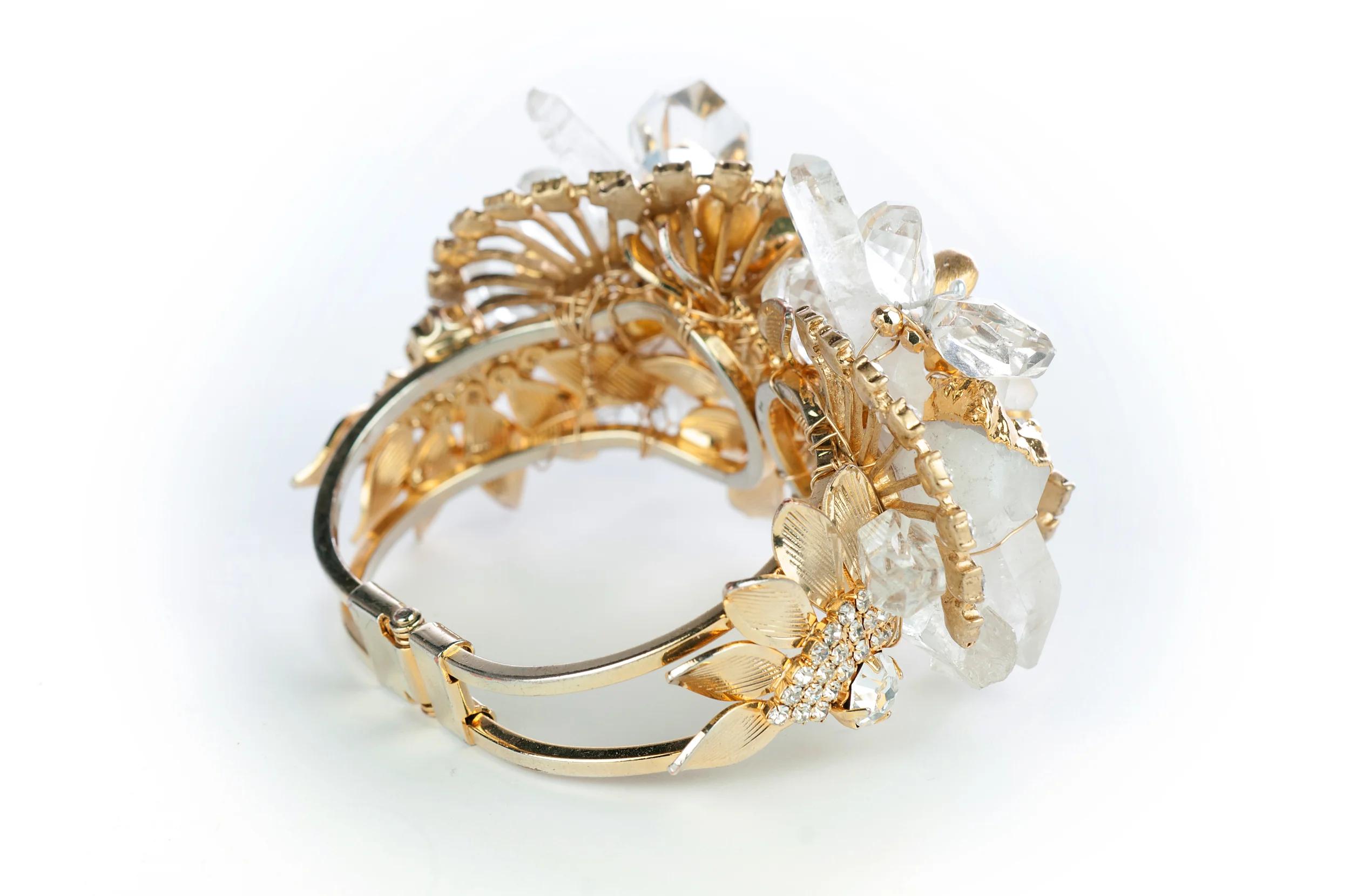 Gold vintage crystal bracelet