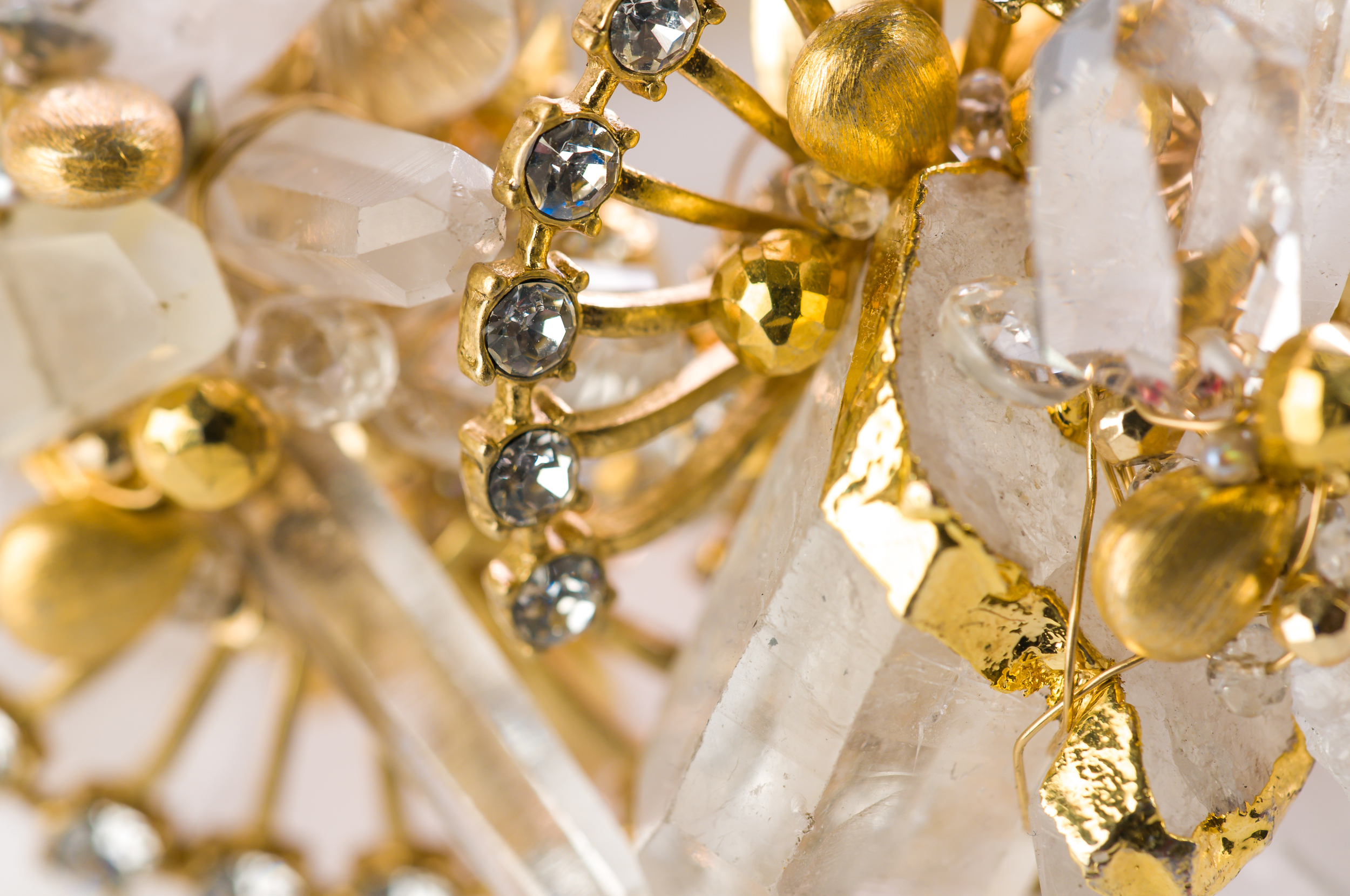 Gold vintage crystal bracelet