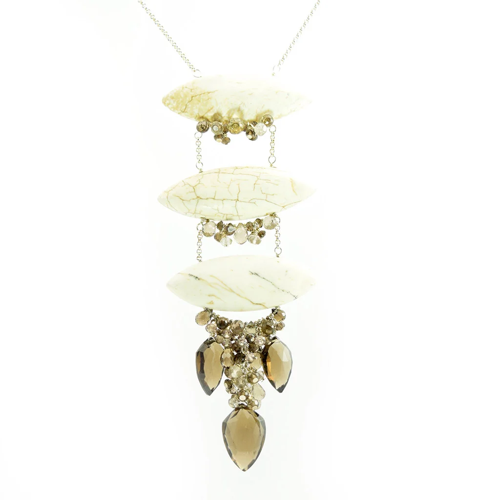 Buffalo Turquoise Tier Drop Necklace